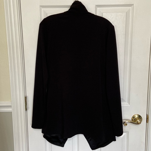 *White House Black Market Open Front Flyaway Cardigan Jacket w/Thumbhole Sleeves - Picture 3 of 11